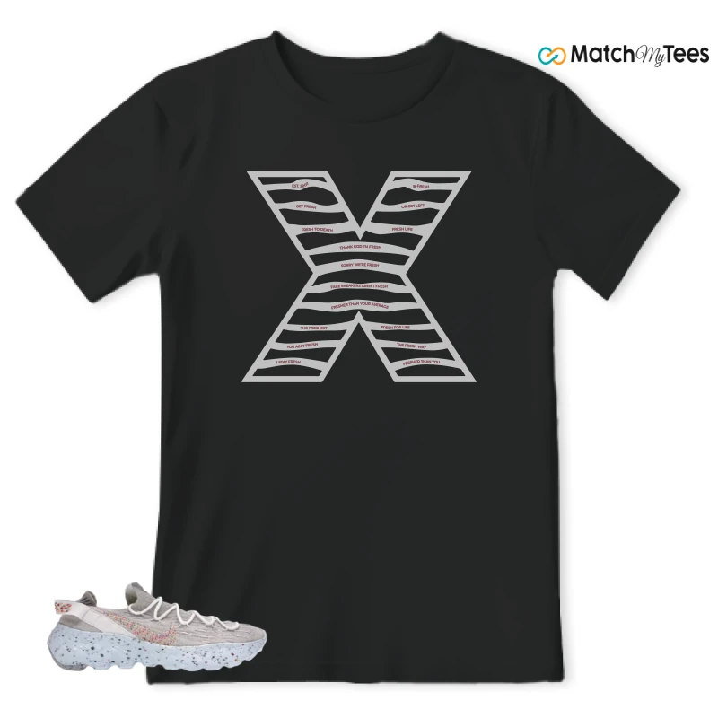 NIKE SPACE HIPPIE 04 WHITE MULTI (WOMEN'S) SNEAKER Matching Tees t-shirt