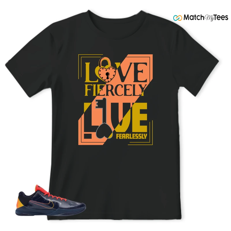 NIKE ZOOM KOBE 5 PROTRO X CAITLIN CLARK INDIANA FEVER SNEAKER Matching Tees t-shirt