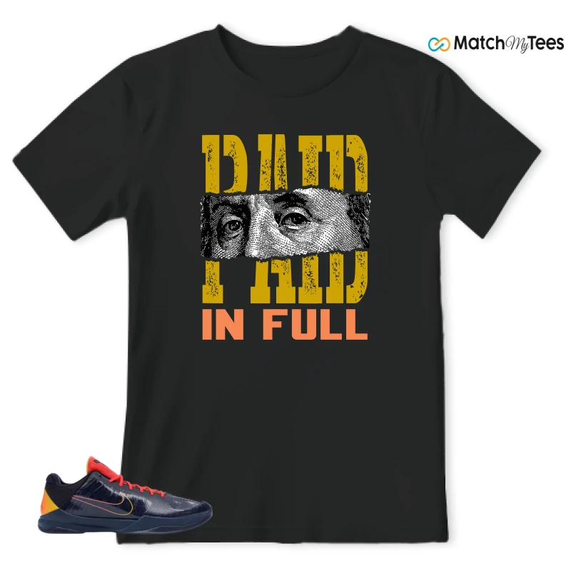 NIKE ZOOM KOBE 5 PROTRO X CAITLIN CLARK INDIANA FEVER SNEAKER Matching Tees t-shirt