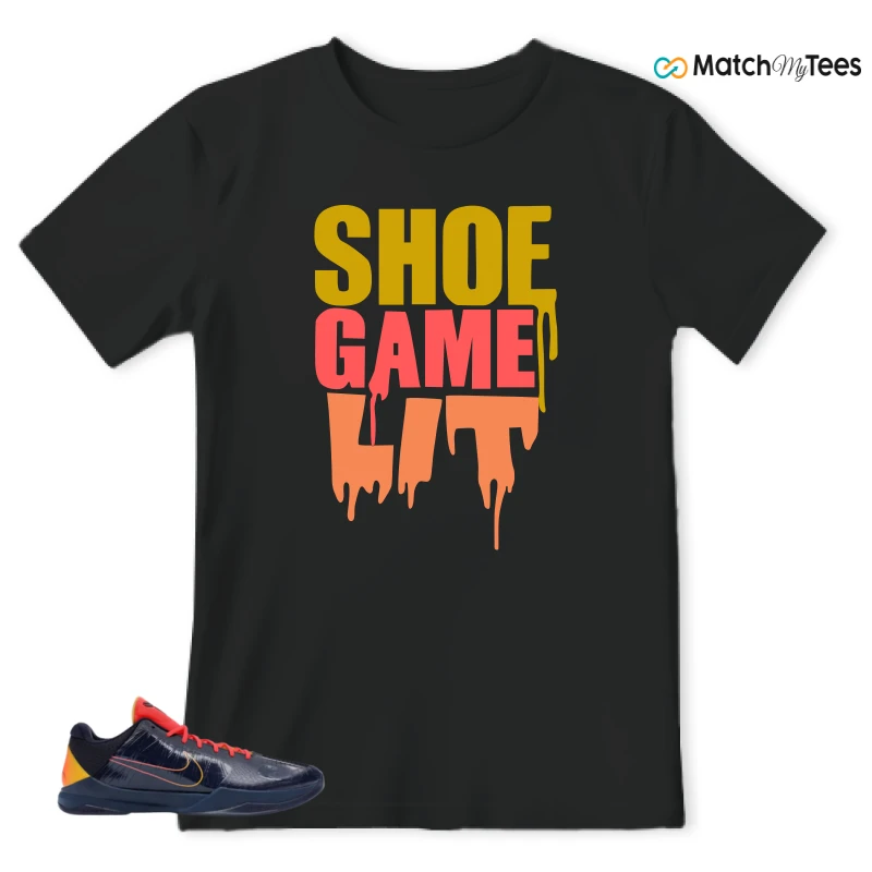 NIKE ZOOM KOBE 5 PROTRO X CAITLIN CLARK INDIANA FEVER SNEAKER Matching Tees t-shirt