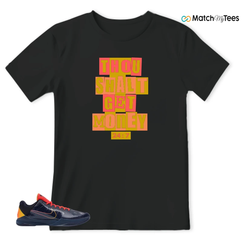 NIKE ZOOM KOBE 5 PROTRO X CAITLIN CLARK INDIANA FEVER SNEAKER Matching Tees t-shirt