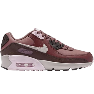 NIKE AIR MAX 90 LEATHER SMOKEY MAUVE EARTH SNEAKER SMOKEY MAUVE/DARK PONY