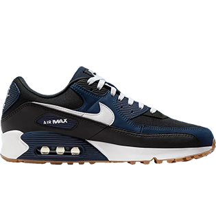 NIKE AIR MAX 90 MIDNIGHT NAVY GUM SNEAKER MIDNIGHT NAVY/BLACK