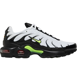 NIKE AIR MAX PLUS RETRO FUTURE SNEAKER WHITE/VOLT-BLACK