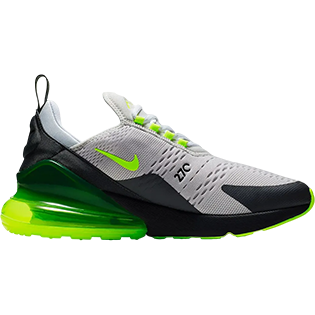 NIKE AIR MAX 270 NEON GREEN SNEAKER SNEAKER BLACK/NEON GREEN