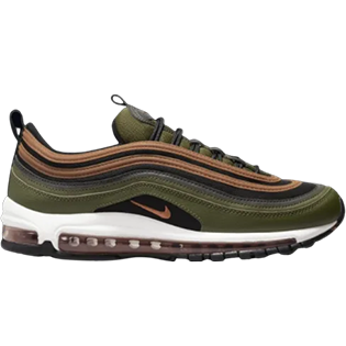 NIKE AIR MAX 97 BLACK OLIVE SNEAKER ROUGH GREEN/BLACK