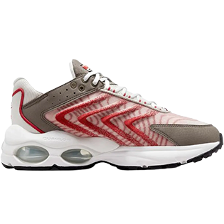 NIKE AIR MAX TW WHITE RED SNEAKER LIGHT BONE/OLIVE GREY
