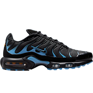 NIKE AIR MAX PLUS BLACK UNIVERSITY BLUE (2022) SNEAKER BLACK/UNIVERSITY BLUE
