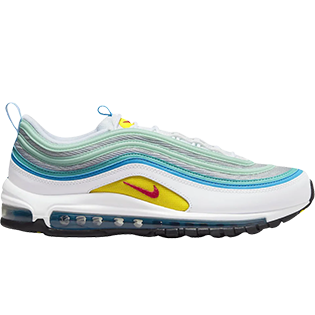 NIKE AIR MAX 95 SIREN RED LASER BLUE VOLT SNEAKER RED/BLUE