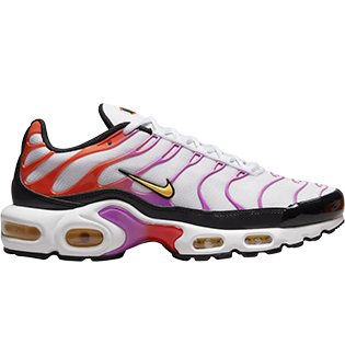 NIKE AIR MAX PLUS WHITE PINK GRADIENT SNEAKER WHITE/RED