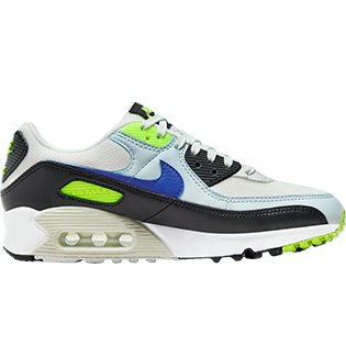 NIKE AIR MAX 90 VOLT SOFT BLUE BLACK SNEAKER BLACK/VOLT