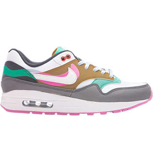 NIKE AIR MAX 1 SE BLACK WHITE PLAYFUL PINK SNEAKER SUMMIT WHITE/PLAYFUL PINK