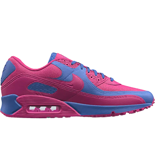 NIKE AIR MAX 90 FIREBERRY GAME ROYAL SNEAKER WHITE/BLACK