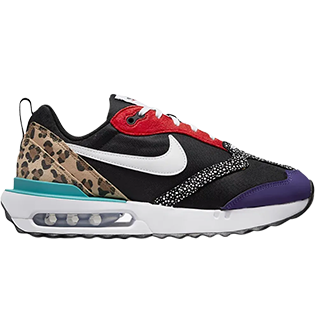 NIKE AIR MAX DAWN SE BLACK SAFARI ANIMAL (WOMEN'S) SNEAKER BLACK/HABANERO RED