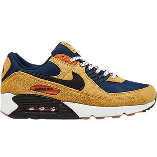 NIKE AIR MAX 90 BUCKTAN TEAM NAVY SNEAKER BUCKTAN/CAMPFIRE ORANGE