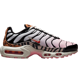 NIKE AIR MAX PLUS ANIMAL INSTINCT SNEAKER MEDIUM SOFT PINK/BLACK