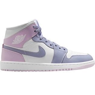 NIKE AIR JORDAN 1 MID INDIGO HAZE DOLL WHITE SNEAKER INDIGO HAZE/WHITE