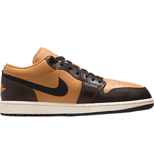 NIKE AIR JORDAN 1 LOW FLAX SNEAKER FLAX/BAROQUE BROWN