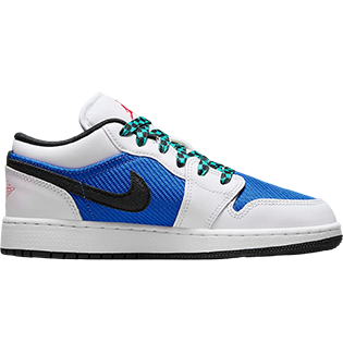 NIKE AIR JORDAN 1 LOW HYPER ROYAL JADE SNEAKER WHITE/HYPER ROYAL