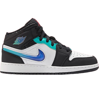 NIKE AIR JORDAN 1 MID RACING SNEAKER WHITE/RACER BLUE