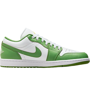 NIKE AIR JORDAN 1 LOW SE WHITE LIGHTNING CHLOROPHYLL SNEAKER WHITE/LIGHTNING