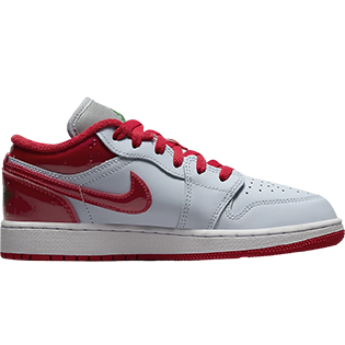 NIKE AIR JORDAN 1 LOW SE WHITE UNIVERSITY RED GREY SNEAKER WHITE/DUNE RED