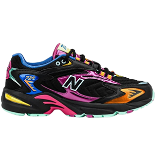 NEW BALANCE 725V1 NEON NIGHTS PACK SNEAKER BLACK/PURPLE/PINK/BLUE