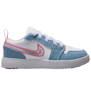 NIKE AIR JORDAN 1 LOW GS DENIM SEQUIN SNEAKER